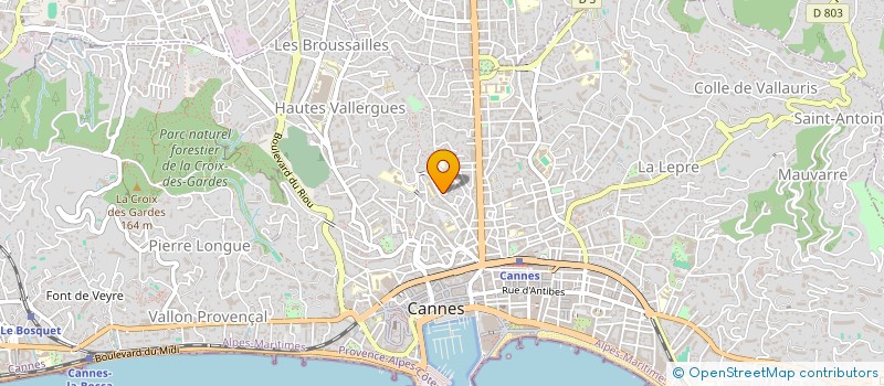 localisation de l'entreprise MADAME MICHELE PHILLIPS à CANNES