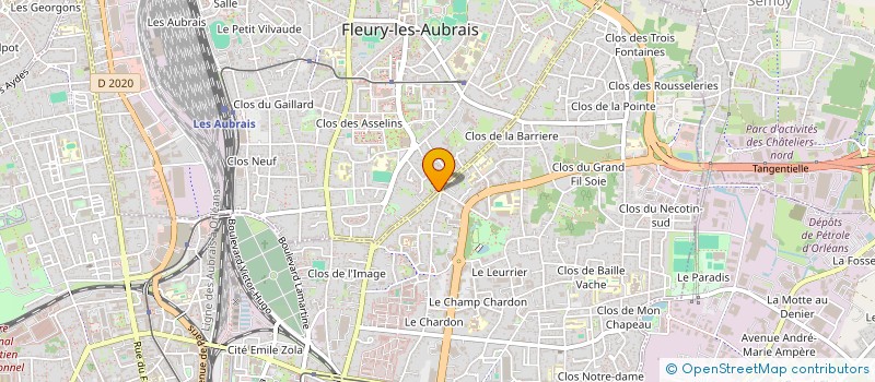 localisation de l'entreprise MADAME MICHELE PIERRON à FLEURY-LES-AUBRAIS