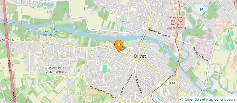 localisation de l'entreprise MADAME MICHELE PIGEOT à OLIVET