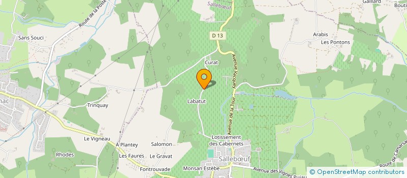 localisation de l'entreprise MADAME MICHELE PIRIS  SALLEBUF