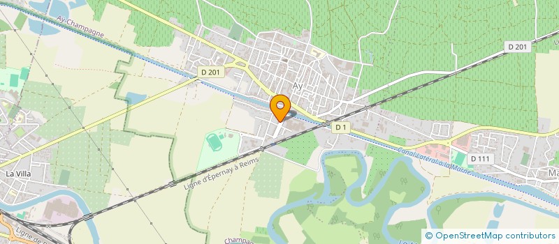 localisation de l'entreprise MADAME MICHELE POITTEVIN  AY-CHAMPAGNE