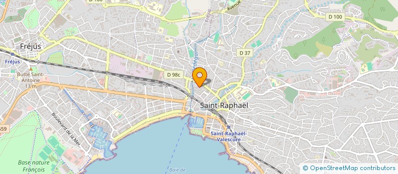 localisation de l'entreprise MADAME MICHELE PORTE à SAINT-RAPHAEL