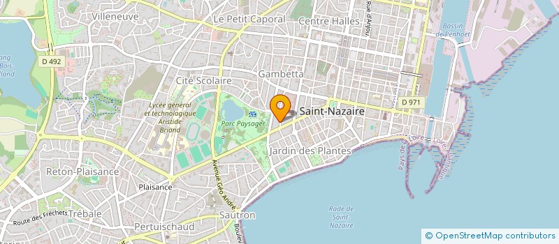 localisation de l'entreprise MADAME MICHELE PRAIN à SAINT-NAZAIRE