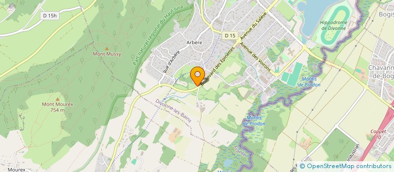 localisation de l'entreprise MADAME MICHELE PROVOT  DIVONNE-LES-BAINS