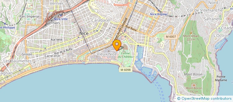 localisation de l'entreprise MADAME MICHELE PROZ  NICE