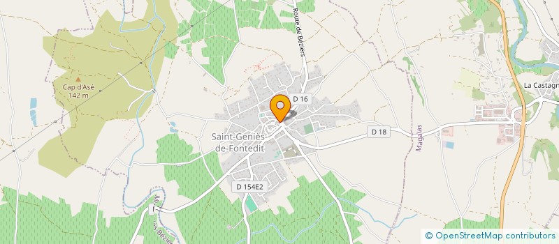 localisation de l'entreprise MADAME MICHELE PUYAL  SAINT-GENIES-DE-FONTEDIT