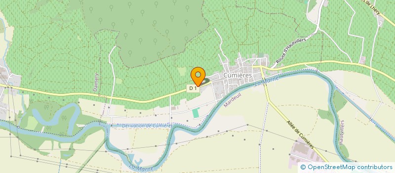 localisation de l'entreprise MADAME MICHELE QUENARDELLE  CUMIERES