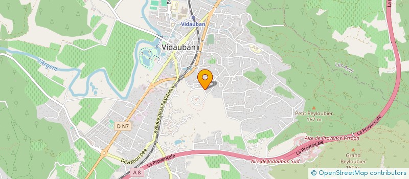 localisation de l'entreprise MADAME MICHELE QUIROGA à VIDAUBAN