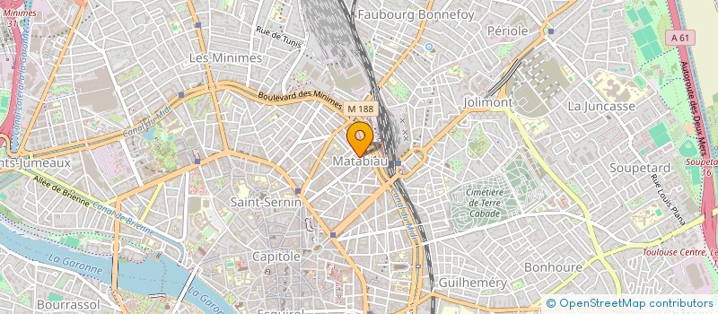 localisation de l'entreprise MADAME MICHELE RABEYROLLE à TOULOUSE