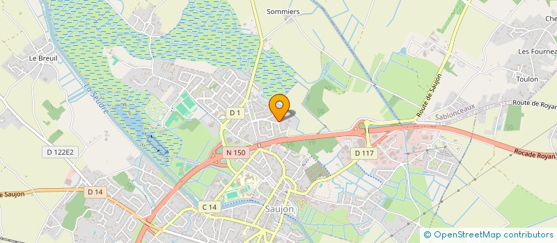 localisation de l'entreprise MADAME MICHELE RABUSSEAU  SAUJON