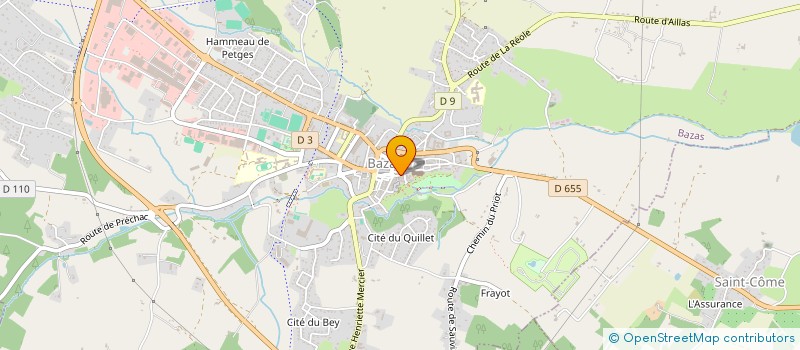 localisation de l'entreprise MADAME MICHELE REGLAT  BAZAS