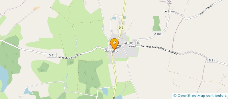 localisation de l'entreprise MADAME MICHELE RETAT  JUSSY-LE-CHAUDRIER