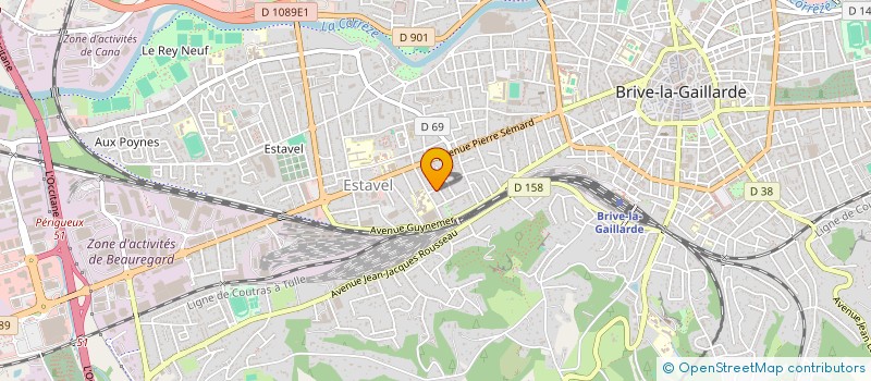 localisation de l'entreprise MADAME MICHELE REYDY  BRIVE-LA-GAILLARDE