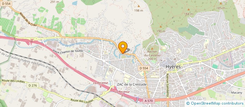 localisation de l'entreprise MADAME MICHELE RIBERO à HYERES