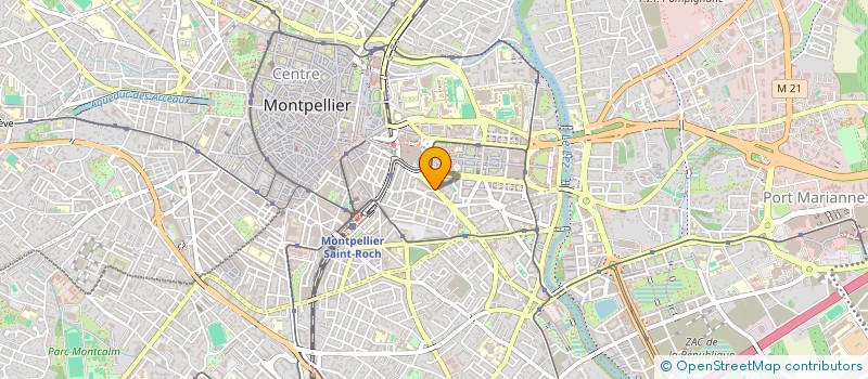 localisation de l'entreprise MADAME MICHELE RIVES à MONTPELLIER
