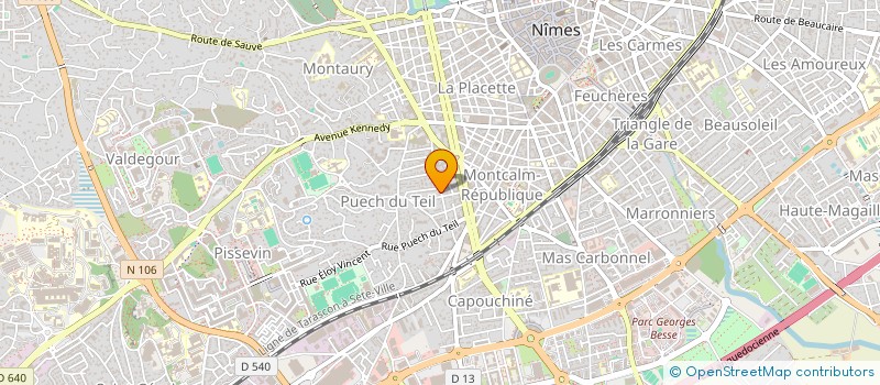 localisation de l'entreprise MADAME MICHELE ROBERT  NIMES