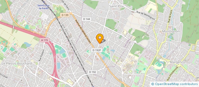 localisation de l'entreprise MADAME MICHELE ROBERT à SAINT-PRIX