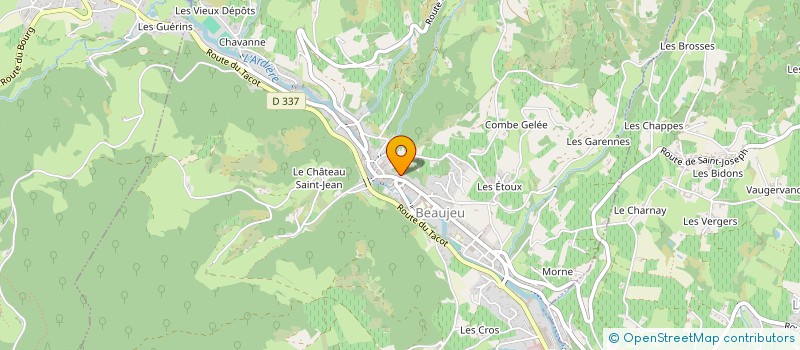 localisation de l'entreprise MADAME MICHELE ROBINET  BEAUJEU