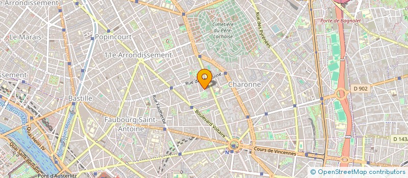 localisation de l'entreprise MADAME MICHELE ROCHE  PARIS