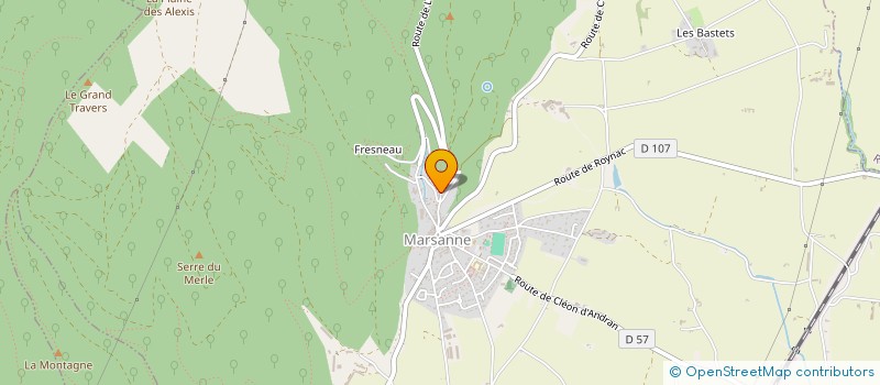 localisation de l'entreprise MADAME MICHELE ROCHE  MARSANNE