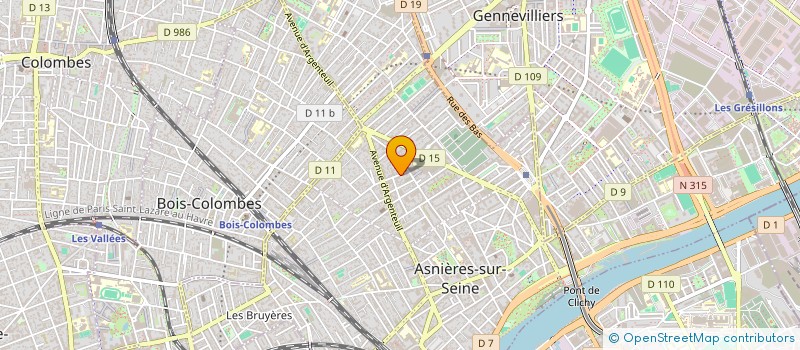 localisation de l'entreprise MADAME MICHELE ROGER à ASNIERES-SUR-SEINE