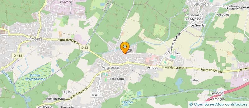 localisation de l'entreprise MADAME MICHELE ROMANO à ANGRESSE