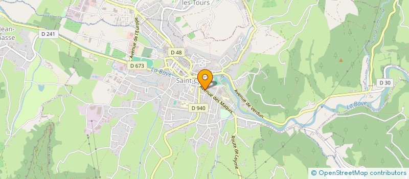 localisation de l'entreprise MADAME MICHELE ROUX  SAINT-CERE