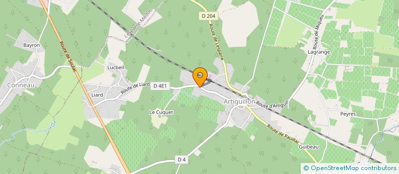 localisation de l'entreprise MADAME MICHELE ROUX  SAINT-GERMAIN-D'ESTEUIL