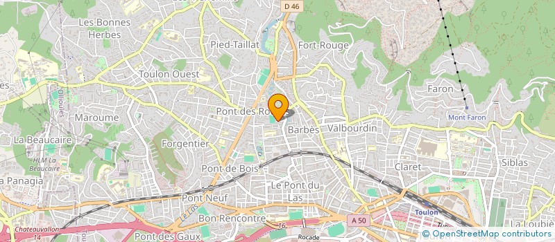 localisation de l'entreprise MADAME MICHELE ROUX  TOULON