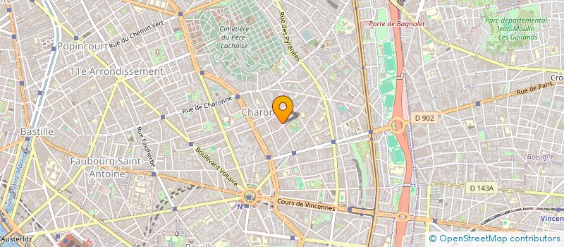 localisation de l'entreprise MADAME MICHELE ROY  PARIS