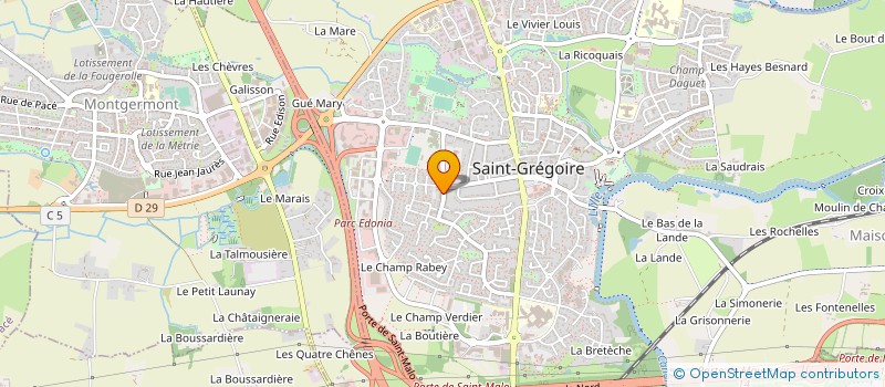 localisation de l'entreprise MADAME MICHELE RUCAY  SAINT-GREGOIRE