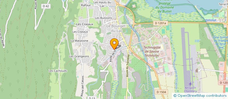 localisation de l'entreprise MADAME MICHELE RUFFIEUX  LE BOURGET-DU-LAC