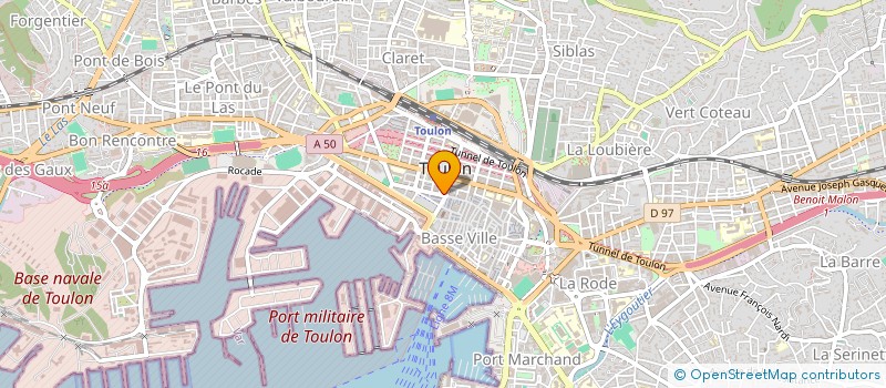 localisation de l'entreprise MADAME MICHELE SABATIER  TOULON