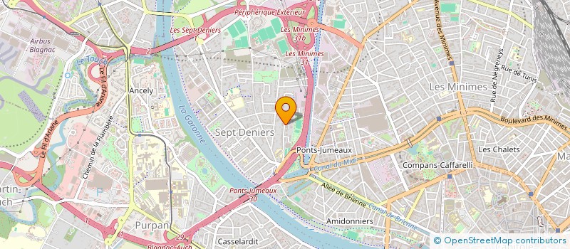 localisation de l'entreprise MADAME MICHELE SALLELES  TOULOUSE