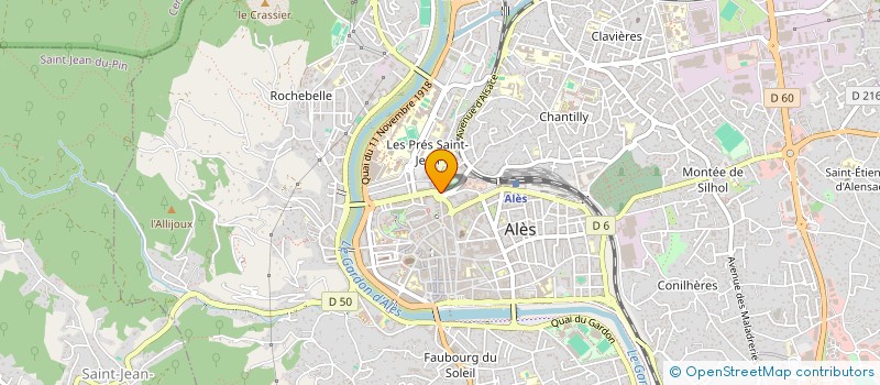 localisation de l'entreprise MADAME MICHELE SANTIAGO  ALES