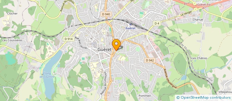 localisation de l'entreprise MADAME MICHELE SAUBOLLE à GUERET