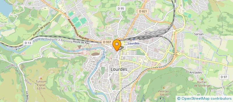 localisation de l'entreprise MADAME MICHELE SAVORET  LOURDES