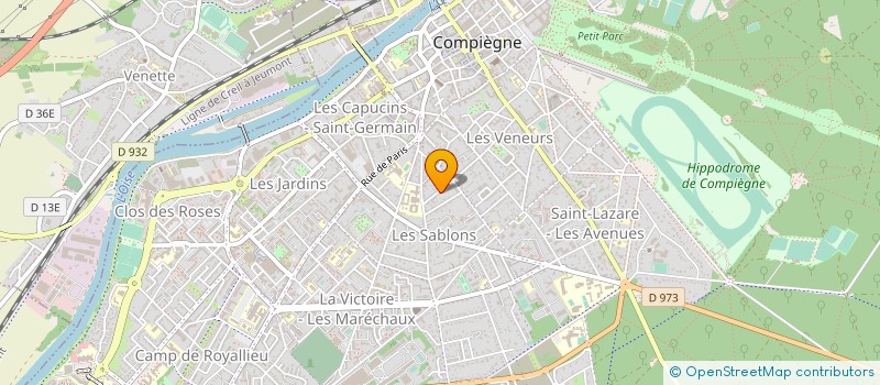 localisation de l'entreprise MADAME MICHELE SERGENT à COMPIEGNE