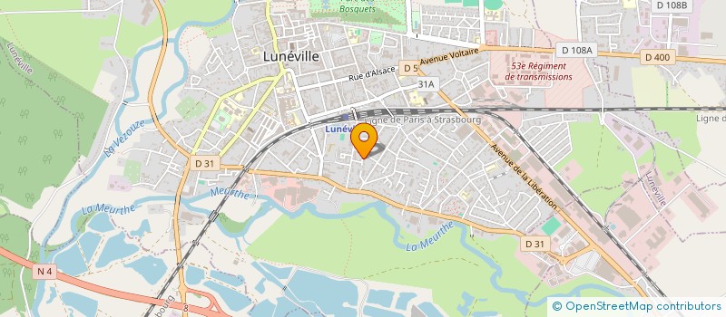 localisation de l'entreprise MADAME MICHELE SEVERINO  LUNEVILLE