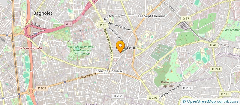 localisation de l'entreprise MADAME MICHELE SEZILLE  MONTREUIL