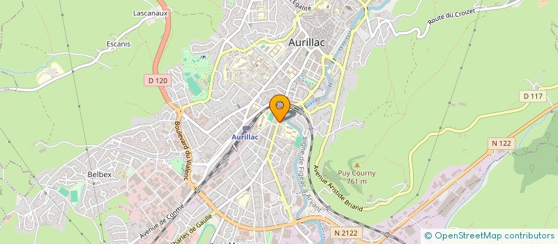 localisation de l'entreprise MADAME MICHELE SICARD à AURILLAC