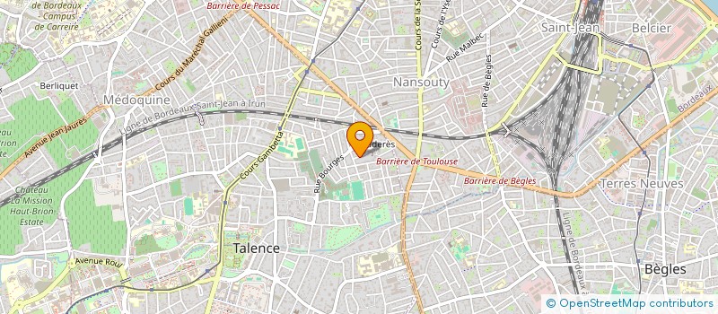 localisation de l'entreprise MADAME MICHELE SIRVIN  TALENCE