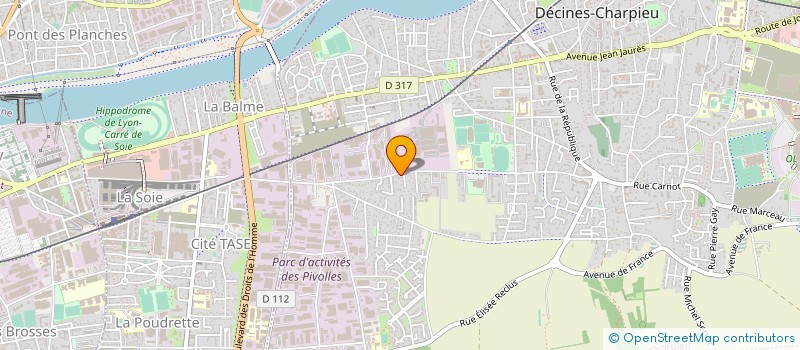 localisation de l'entreprise MADAME MICHELE STRAPPAZZON à DECINES-CHARPIEU