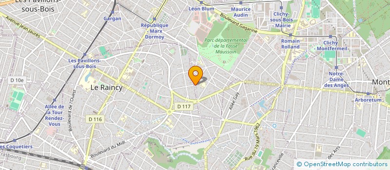 localisation de l'entreprise MADAME MICHELE TCHUAM à CLICHY-SOUS-BOIS