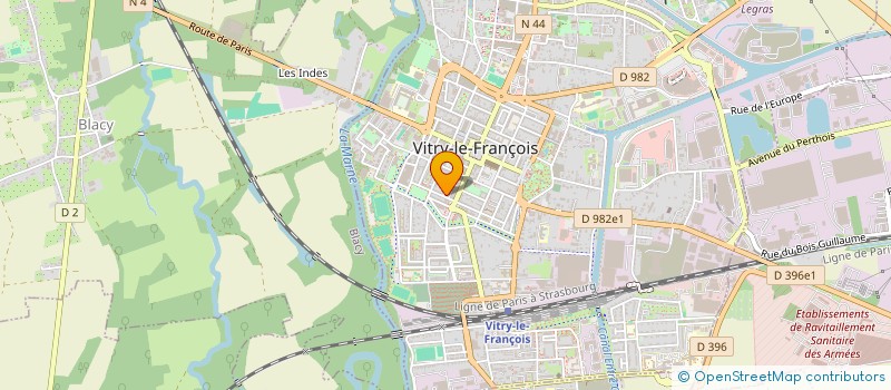 localisation de l'entreprise MADAME MICHELE THOMAS à VITRY-LE-FRANCOIS