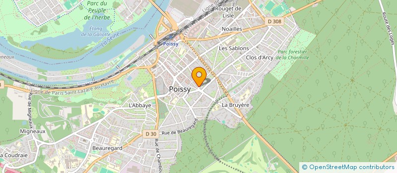 localisation de l'entreprise MADAME MICHELE THOMASSON à POISSY