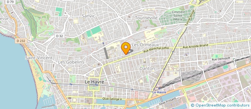 localisation de l'entreprise MADAME MICHELE THOROVAL à LE HAVRE
