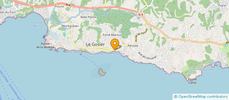 localisation de l'entreprise MADAME MICHELE THOURY à LE GOSIER