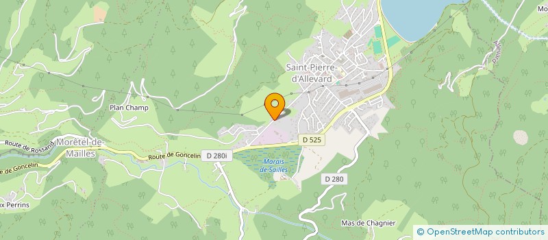 localisation de l'entreprise MADAME MICHELE TISSOT à CRETS EN BELLEDONNE