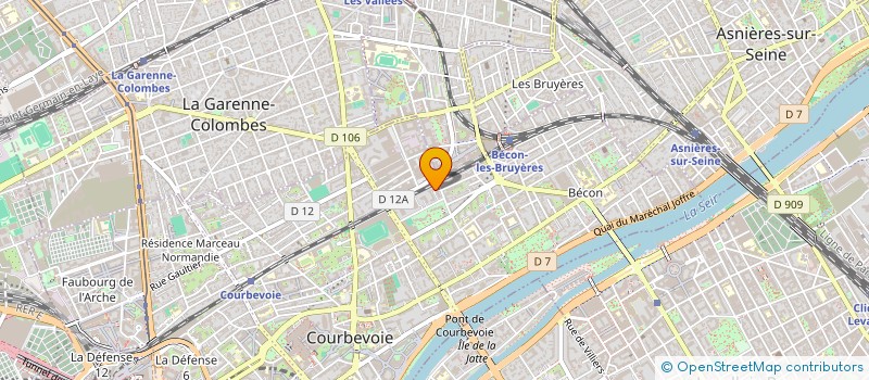 localisation de l'entreprise MADAME MICHELE TYSZBLAT à COURBEVOIE